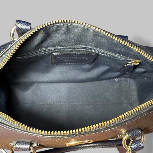 Coach Legacy Leather Mini Bennett Satchel – Black Crossgrain Handbag - Picture 5 of 7